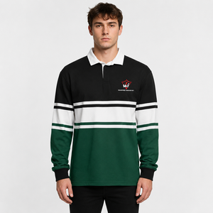 Camiseta de Rugby Personalizada Premium sin Mangas, Transpirable, 100% Poliéster, para Deportes de Equipo, Cuello en V Clásico, Antibacteriana - Product Image 1