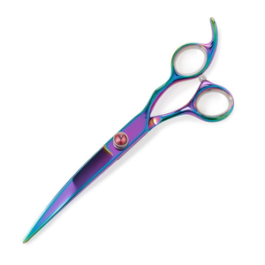 OEM Wholsale Price Luxury 7.5-Inch Curved Stainless Steel Pet Grooming <b>Scissors</b> High Comfort Handles Safe Precise Easy Use - Product Image 6