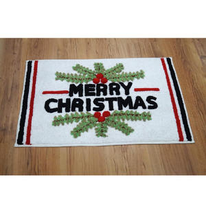 <b>Christmas</b> <b>Bath</b> <b>Mat</b> Cotton Tufted Bathmat Super Absorbent Water Washable Non-slip Rug - Product Image 2