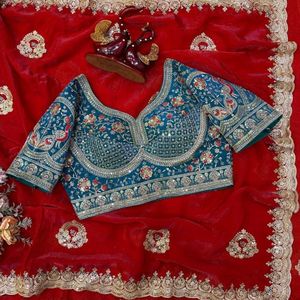 ผ้าซิ่นปักเลื่อมดีไซน์เนอร์พรีเมียม พร้อมเสื้อปักสำเร็จรูป |   ราคาขายส่งโดยรอยัลเอ็กซ์พอร์ต - Product Image 6