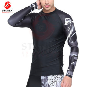 Camiseta de compresión de manga larga para hombre, transpirable, para gimnasio, entrenamiento, correr, ropa deportiva. - Product Image 1