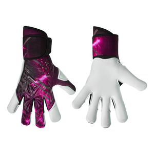 Gants de gardien de but à double sangle de poignet, support renforcé, latex antidérapant, haute durabilité, gants de gardien de but pour l'entraînement sportif - Product Image 5