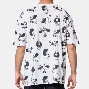 T-shirt homme en coton à manches courtes, coupe droite, épaules tombantes, style streetwear, avec logo personnalisé, uni, pour jeunes, modèle Ringer - Product Image 4