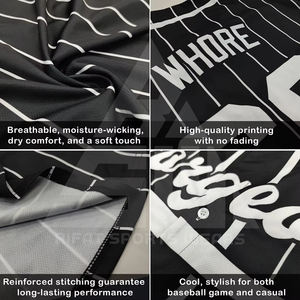 2025 Custom <b>Purple</b> Marble Gradient Baseball Jersey Button-Up Team Uniform Personalized Name Number Pro Style Short - Product Image 5