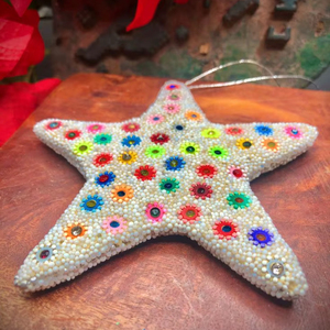 Adorno Colgante de Estrella de Mar con Cuentas Estilo Costero - Product Image 1