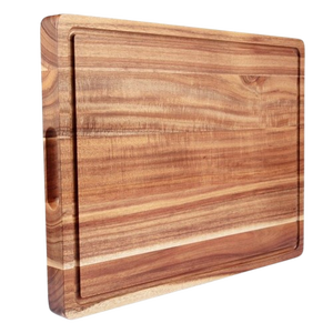 Wood Chopping <b>Blocks</b> Set Rectangle <b>Shape</b> With Handle Combination Package Natural Wood Material - Product Image 6