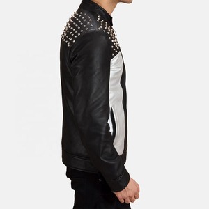 Veste d'hiver personnalisée 100 % cuir véritable pour adultes, col montant, coupe ample, respirante, confortable, tendance pour hommes 2026 - Product Image 3