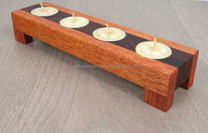 Portavelas de Madera Antiguo para Velas de Té de Royal Decore Mart, Hecho a Mano, Personalizable para Decoración del Hogar, Bodas y Navidad - Product Image 2