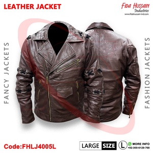 แจ็กเก็ตหนังวัวสำหรับผู้ชาย, แจ็กเก็ตหนังวัวให้ความอบอุ่นเสื้อแจ็คเก็ตกันลมคุณภาพเยี่ยมมีให้เลือกทุกสี - Product Image 6