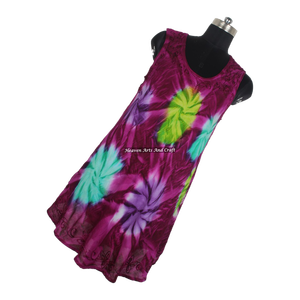 Vestido Largo de Rayón Estilo Occidental para Mujer 2026, Vestido de Noche de Rayón de Alta Calidad con Estampado Tie-Dye Bohemio Gitano, Vestido Tipo Paraguas para Mujer - Product Image 2