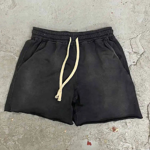 2026 Summer Thin Breathable <b>Sweat</b> <b>Shorts</b> Casual Solid Color Loose Fit <b>Men</b>’s Lounge Wear <b>Shorts</b> Soft Knit Cotton <b>Shorts</b> - Product Image 1