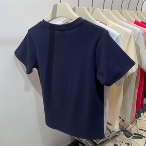เสื้อยืดโอเวอร์ไซส์แฟชั่นผู้หญิง ผ้าเนื้อนุ่มระบายอากาศ สไตล์ลำลองแนวสตรีท ใส่สบายในฤดูร้อน - Product Image 3
