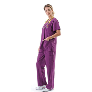 Custom Logo Women Medical Nursing <b>Scrubs</b> Hospital Uniform Custom Logo Nursing <b>Scrub</b> <b>Set</b> - Product Image 6