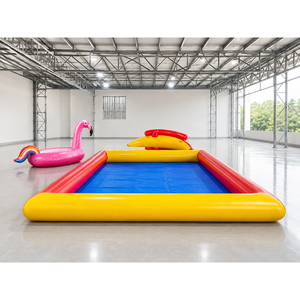 Piscine gonflable rectangulaire portable en PVC avec pompe à air pour événements extérieurs personnalisés et activités estivales - Product Image 2
