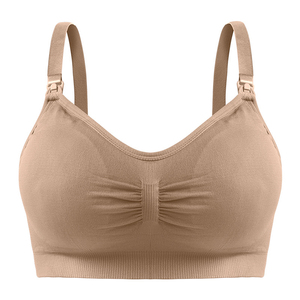 Sujetador deportivo transpirable de punto con encaje frontal y espalda cruzada sin aros para mujer de talla grande con hebilla lateral ajustable - Product Image 2