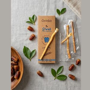 Bâtonnets de brosse à dents naturels Miswak pour le nettoyage quotidien des dents et les soins bucco-dentaires personnels Orinko Siwak Miswak Packs de 3 bâtonnets de voyage - Product Image 6