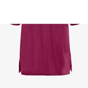 เสื้อยืดคอวีผู้หญิงไซส์ใหญ่ สีพื้น ทรงหลวม สวมใส่สบาย ผลิตจากผ้าฝ้าย รับผลิตแบบ OEM ODM ขายส่งจากโรงงาน - Product Image 3