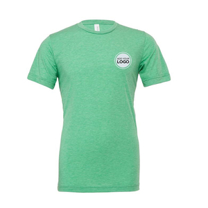 Camiseta Personalizada al por Mayor con Logotipo, de Algodón/Fibra de Bambú, con Estampado Digital de Patrón Sólido - Product Image 6