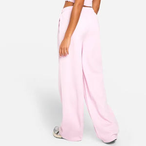 High Quality Pink <b>Women's</b> Tricot Side Stripe Straight Leg <b>Joggers</b> Terry <b>Fleece</b> Soft Touch <b>Women</b> Sweatpants <b>Women</b> Pants & Trouser - Product Image 2