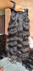 Machine d'extensions de cheveux humains Remy indiens bruts vierges de haute qualité Double trame fabricant de gros vague naturelle - Product Image 5