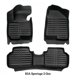 Tapis de sol de voiture en cuir 5D sur mesure de luxe, écologiques, ensemble complet pour <span class=keywords><strong>Soul</strong></span> EV 2014-2023, antidérapants, design mignon - Product Image 3