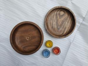 Vente en gros de bols à bougies en bois faits à la main Curio Craft CC-WCDB |   Vases à bougies en bois naturel OEM Uttar Pradesh pour la maison - Product Image 4