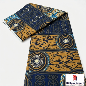 Tissu en coton Ankara imprimé wax africain de Tanzanie, motifs vibrants pour la confection de vêtements et l'utilisation textile - Product Image 1