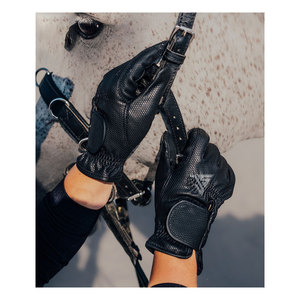 Gants en cuir imperméables pour le cyclisme et la conduite en hiver, mitaines épaisses pour moto, compatibles avec les écrans tactiles, gants en cuir noir pour homme - Product Image 6