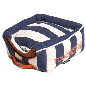 Cama para Perro Tipo Polo a Rayas, Convertible y Reversible 2 en 1, Diseño Plegable para Mayor Comodidad y Estilo - Product Image 1