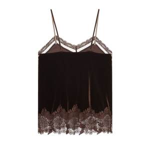 Top de Tirantes con Cuello en V, Estampado Tejido, Transpirable, Minimalista, Sexy y Casual para Mujer, Estilo Europeo Americano, Invierno 2025, Ecológico - Product Image 2