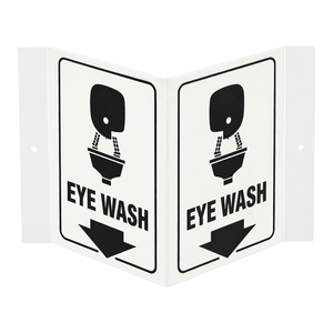 Señal de Seguridad para Lavaojos de PVC de Alta Visibilidad Brady, Impresa con UV, para Montar en la Pared, para Laboratorios - Product Image 3