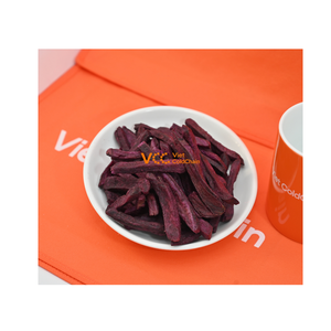 Bâtonnets de patate douce violette frits sous vide |   Collation végétalienne croustillante et riche en couleurs pour le commerce de détail en matière de régime alimentaire et de nutrition - Product Image 1