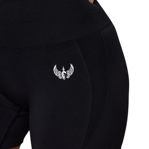<b>Black</b> <b>Women's</b> High Waist Breathable Quick Dry Eco-Friendly Performance <b>Shorts</b> Gym Training Fitness Activewear - Product Image 6