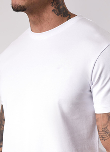 Custom Double-<b>Yarn</b> <b>100</b>% Cotton Short-Sleeve Unisex T-Shirt Heavyweight Streetwear Crew Neck Fashion T-shirt Men - Product Image 3