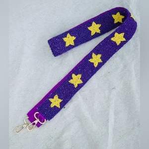 Ceintures perlées faites à la main pour le jour du match, sangles de sac à main personnalisées en perles de rocaille, sacs à bandoulière en métal avec sangle perlée personnalisée - Product Image 6