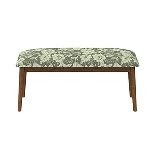 Banco de Jardín de Madera de Sheesham con Tapicería Floral - Muebles Artesanales al por Mayor - Product Image 4
