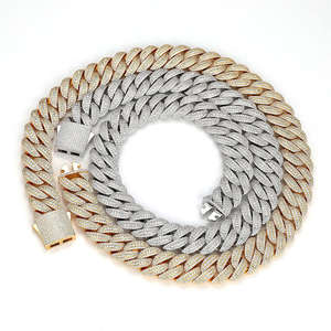 Cadena Cubana de Alta Calidad Estilo Hip Hop, Cadena de Oro para Joyería Masculina - Product Image 2