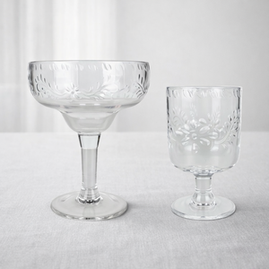 <b>Plastic</b> Vintage Patterned Margarita Cocktail <b>Glasses</b> - Product Image 6