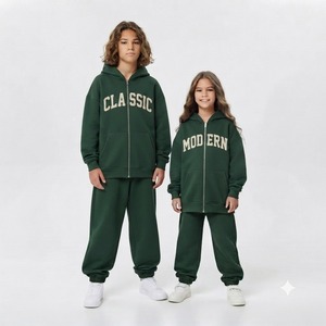Ensemble sweat à capuche et pantalon de jogging pour enfants, confortable, décontracté, tenue de sport - Product Image 4