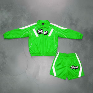 Winter Wear <b>Windbreaker</b> 2-Piece Shorts Set For Breathable Polyester/Nylon <b>Women</b> <b>Windbreaker</b> Shorts Set - Product Image 4