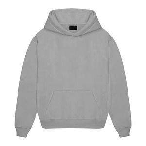 High Quality 100% Cotton Eco-Friendly Oversize Loose Fit <b>Thick</b> <b>Fleece</b> 300g Drop Shoulder Solid Custom Men Hoodie - Product Image 1