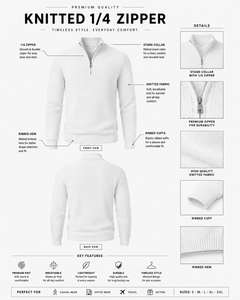 Pull à capuche en cachemire pour homme avec fermeture éclair 1/4, anti-plis, respirant, décoration vintage, pour l'hiver, vente en gros - Product Image 4