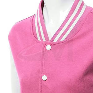 Chaquetas personalizadas para mujer, color rosa sólido, tela de algodón grueso, oferta especial para la temporada de invierno, productos al por mayor - Product Image 5