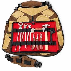 Kit d'outils vétérinaires professionnels et durables pour le soin des sabots des chevaux, outils de ferrage, entretien des sabots, soins des chaussures, animaux de grande taille, acier inoxydable - Product Image 2