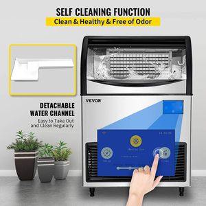 Macchina per il gelato commerciale grande spazio di archiviazione 300 libbre/24 ore 121 libbre con controllo WiFi del pannello LCD aggiornato compressore SECOP include 2 acqua - Product Image 5