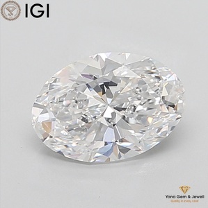 Diamante de Corte Ovalado de 3.50 Quilates, Cultivado en Laboratorio, con Certificación IGI, Claridad VVS1, Color D, para la Creación de Joyería Fina - Product Image 1