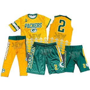 Construcción de nailon duradera a prueba de sudor de secado rápido 7 en 7 uniformes de fútbol americano corte Atlético clásico 7 en 7 uniformes de fútbol - Product Image 1