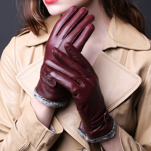 Guantes Largos de Piel de Oveja Negros Personalizados Unisex, Guantes Elegantes para Invierno, Deportes, Viajes, Negocios, Esquí y Ciclismo - Product Image 4