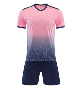 Maillot de football pour homme adulte avec col rond, personnalisable, 100% polyester, tissu respirant à séchage rapide - Product Image 1