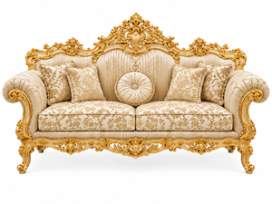 Juego de Sofás de Lujo en Forma de Corazón para el Hogar, Estilo Rococó, Muebles Tallados de Estilo Barroco para Sala de Estar, Juego de Sofás de 7 Plazas con Mesa, Reino Unido - Product Image 3